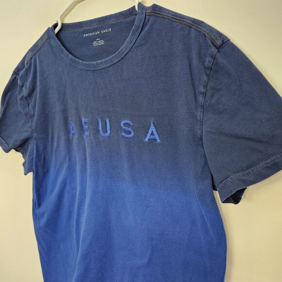 American Eagle AEUSA Embroidered Short Sleeve T-shirt Men's Large 1119 - Picture 5 of 8